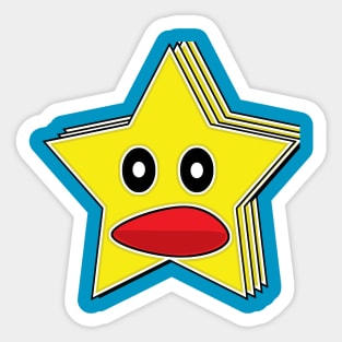 A Falling Star Design Sticker